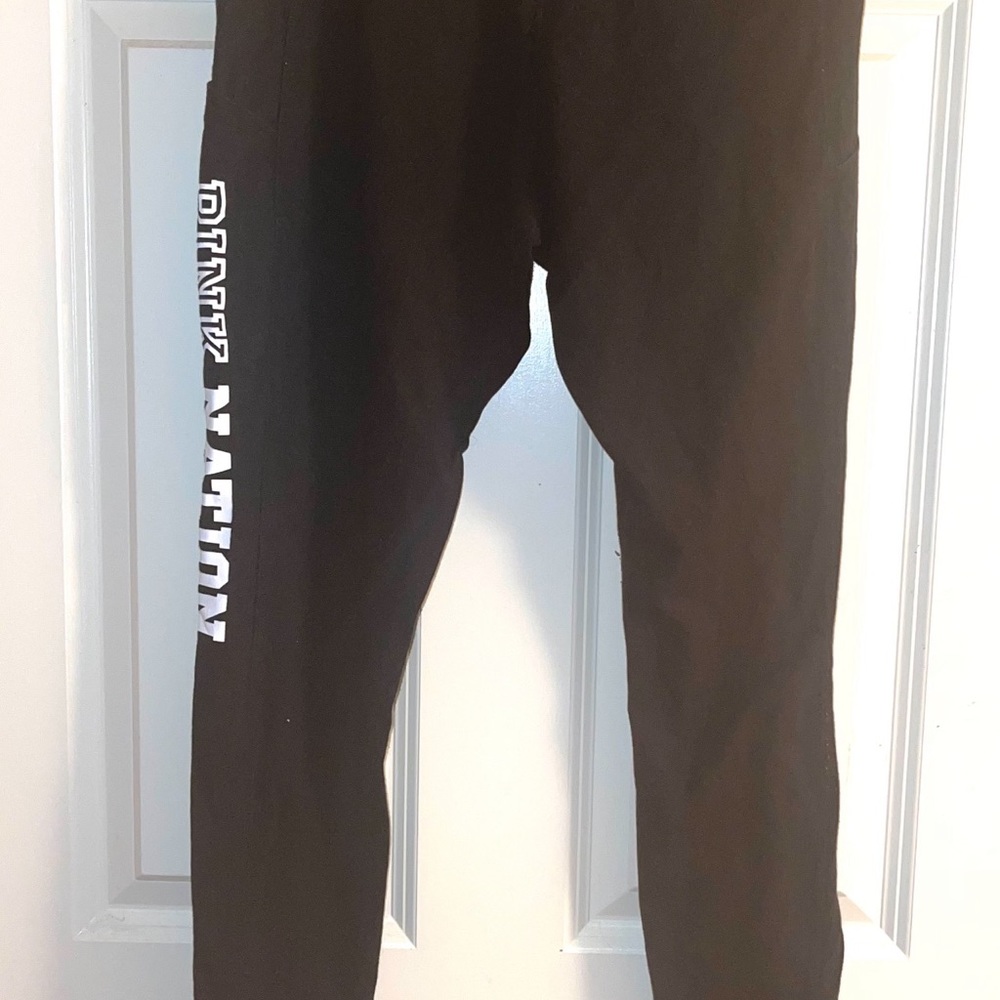 Pink by Victoria Secret black yoga leggings in size Large